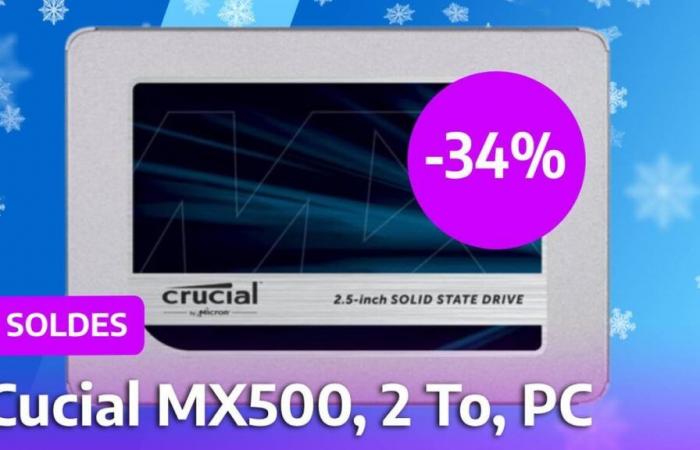 Ventas de SSD: el Crucial MX500 se vuelve económico en la versión de 2 TB gracias a una rebaja del 34% en su precio