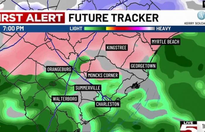 Breve ventana de nieve y posible aguanieve en partes de Lowcountry el viernes