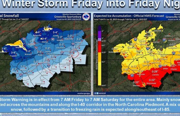 Se espera aguanieve y hielo en Charlotte