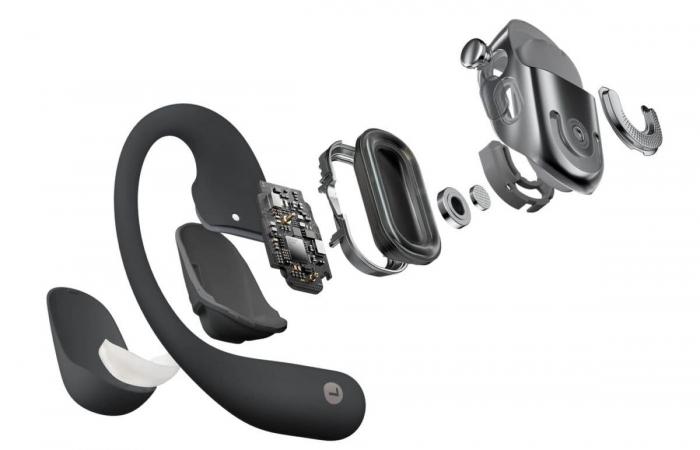 Shokz presenta OpenFit 2, unos auriculares inalámbricos de conducción aérea