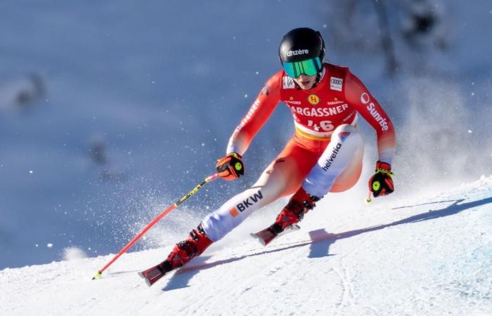 Esquí alpino: Malorie Blanc ocupa el segundo puesto en St-Anton