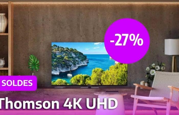 Rebajas Auchan: ¡Este televisor 4K UHD perfecto para tu videoconsola ve su precio rebajado un 27% en rebajas!