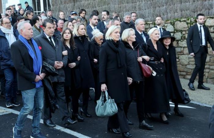 Jordan Bardella, Marine Le Pen… ¿Quién estuvo presente en el funeral de Jean-Marie Le Pen?