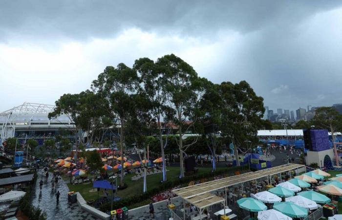 El juego del Día 1 del Abierto de Australia suspendido debido a lluvia y rayos | Gira ATP