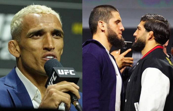 Charles Oliveira confirma que se ofreció a ser el luchador suplente para Islam Makhachev vs. Arman Tsarukyan 2; comparte si estará en primera fila en UFC 311