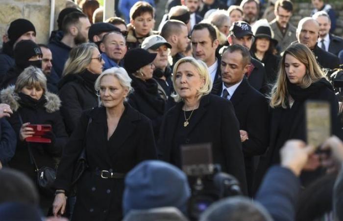 Jordan Bardella, Marine Le Pen… ¿Quién estuvo presente en el funeral de Jean-Marie Le Pen?