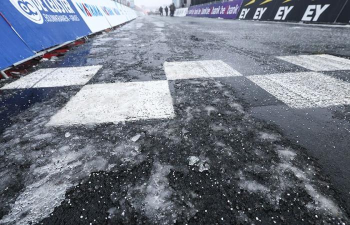 Todavía demasiado resbaladizo en el ciclocross BK de Zolder: “Vamos a esparcir mucha arena para las carreras de cross de la tarde”