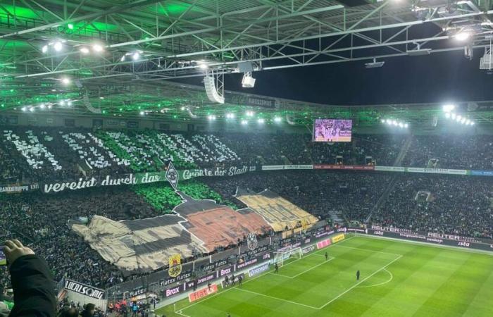 Gladbach: coreografía contra el Bayern de Múnich