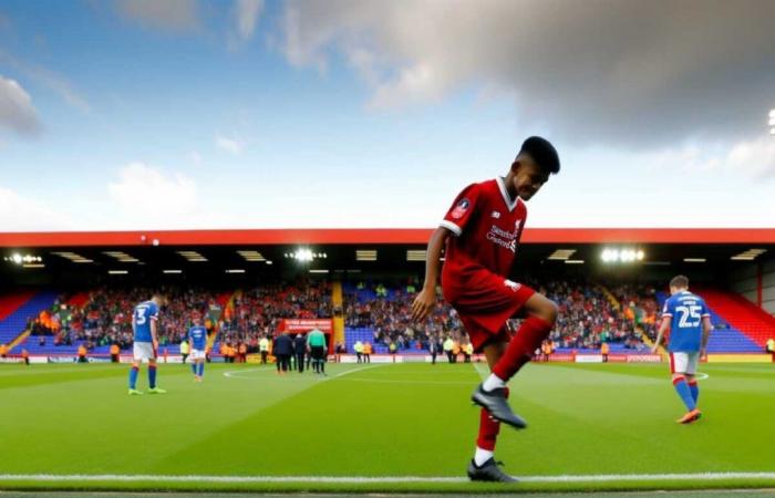 Arne Slot nombra a Rio Ngumoha, de 16 años, que batió récords, para el partido de la Copa FA del Liverpool