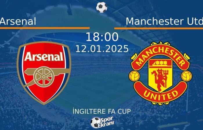 12 de enero de 2025 ¿En qué canal y a qué hora se transmitirá el partido Arsenal vs Manchester Utd?