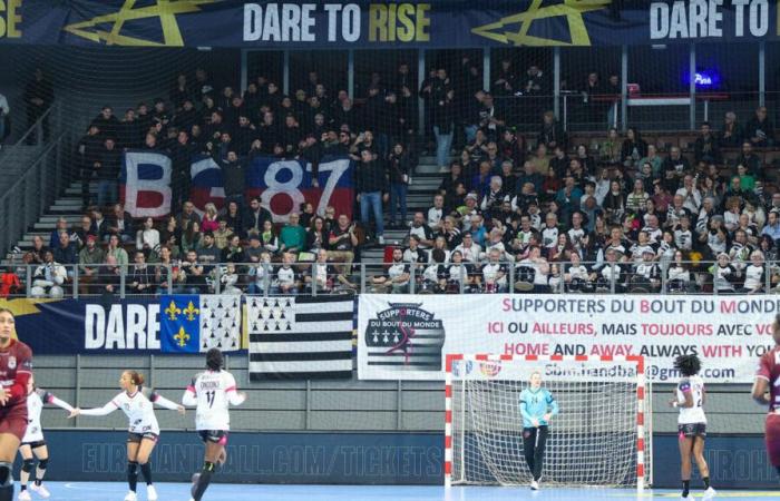 Fútbol: los aficionados del Lyon, rechazados del estadio Francis-Le Blé por el Brest-OL, acaban en el partido de balonmano femenino