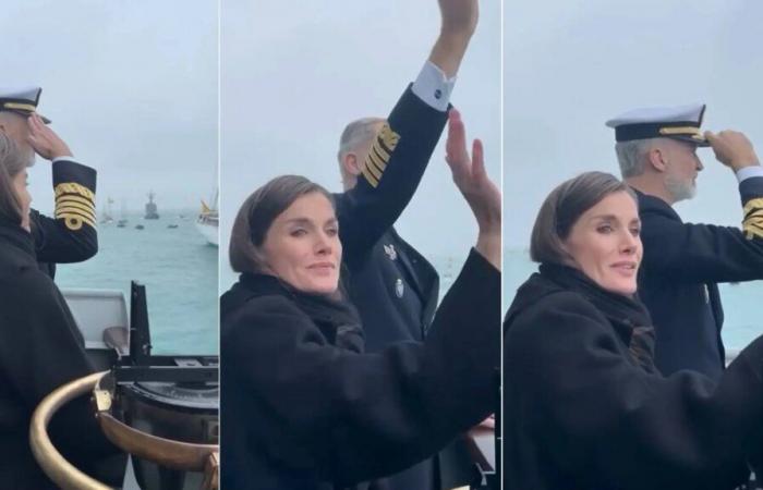 Las palabras de la reina Letizia, entre lágrimas, en su despedida a la princesa Leonor