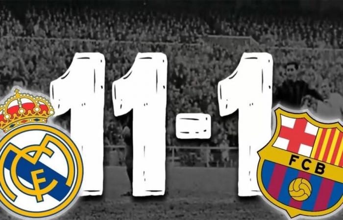 La “barrida del Madrid” es el mayor resultado de El Clásico entre Barcelona y Real Madrid en todas las competiciones