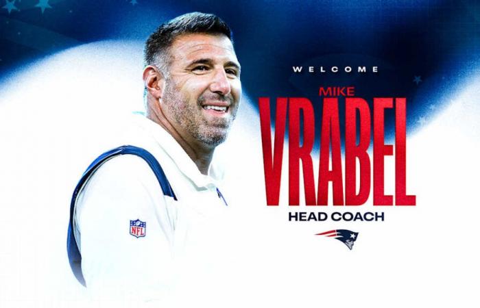 El miembro del Salón de la Fama de los Patriots, Mike Vrabel, regresa a Nueva Inglaterra como nuestro decimosexto entrenador en jefe