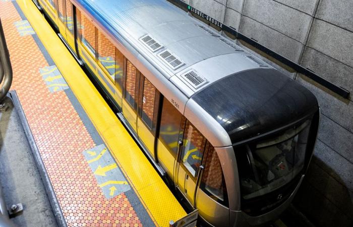 Metro | La línea verde y un tramo de la línea naranja en la parada.