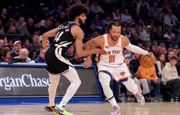 Lesión de Jalen Brunson: la estrella de los Knicks se marcha temprano el domingo contra los Bucks por una lesión en el hombro