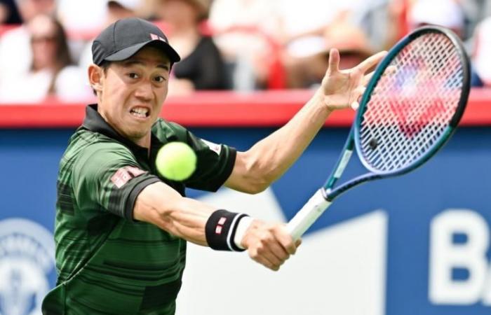 Nishikori salva dos puntos de partido y derriba a Monteiro en primera ronda del Abierto de Australia