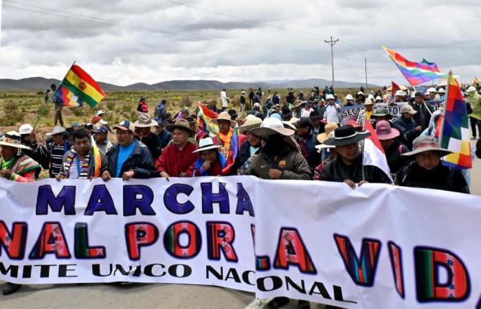 Bolivia: Tercer día de marcha de partidarios de Evo Morales