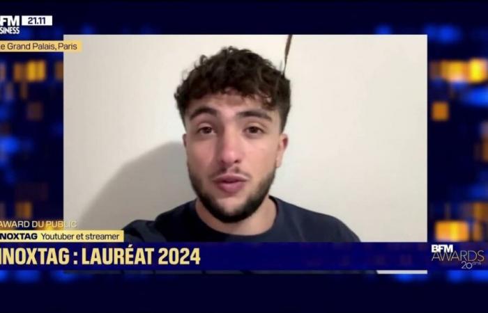 YouTuber Inoxtag recibe del público los Premios BFM 2024