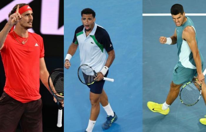 Tenis. Abierto de Australia – Zverev, Alcaraz, Djokovic, 6 Bleus… el miércoles