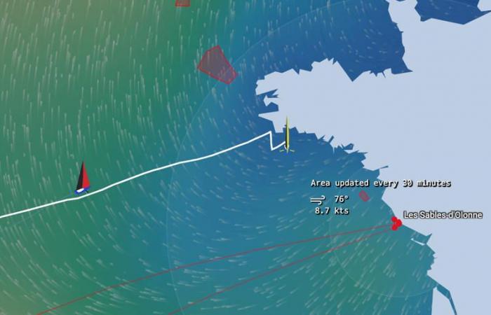 Los finalistas de la Vendée Globe se enfrentan a una navegación en ceñida con aire ligero