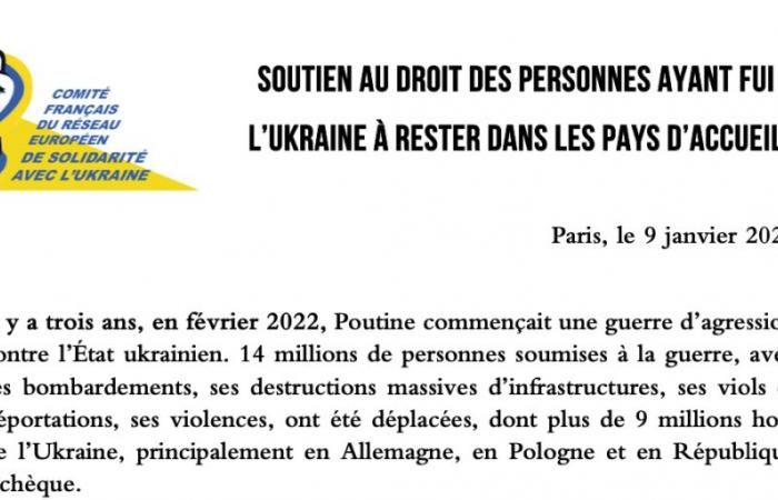 Ucrania – Apoyo a los derechos de las personas que huyeron de Ucrania para permanecer en los países de acogida