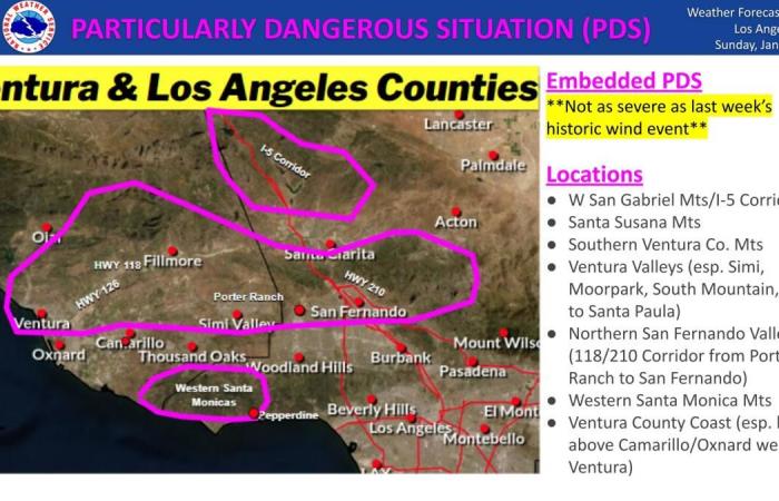 Alerta meteorológica más grave emitida para partes de la región