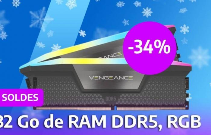 ¡Precio reducido para el kit de RAM Corsair Vengeance de 32 GB DDR5 RGB!