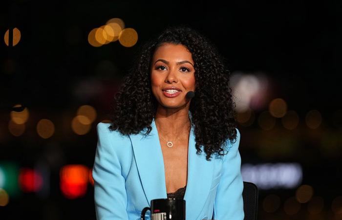 Malika Andrews regresa al estudio de ESPN en Los Ángeles para ‘NBA Today’ en medio de incendios forestales