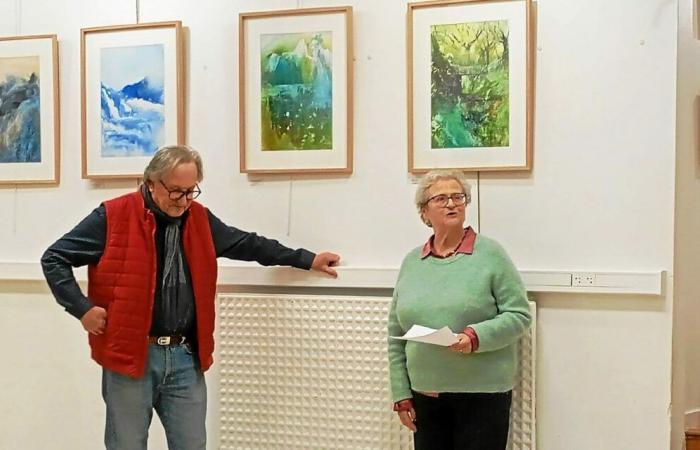 El acuarelista Laurence Douilly expone sus pinturas en el centro Jacolot de Relecq-Kerhuon