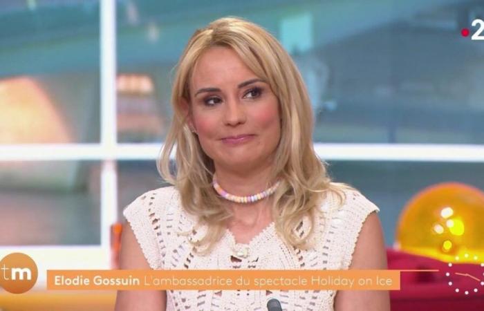 “La extraño…”, Elodie Gossuin rompió a llorar en Télématin