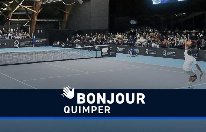 Carretera resbaladiza, pista de tenis abierta, la llegada de Dalin… ¡Hola Quimper!