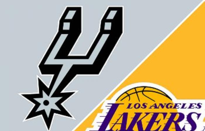 Spurs 126-102 Lakers (13 de enero de 2025) Resumen del juego