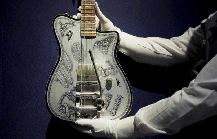 Las guitarras del ícono del rock Jeff Beck a subasta