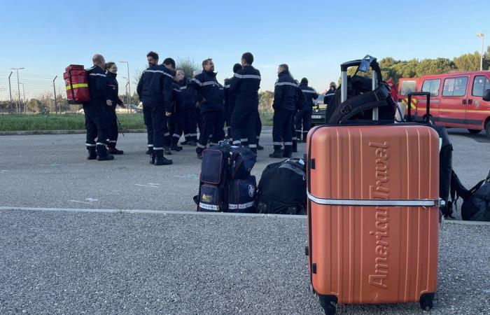 Bomberos del GARD que regresan de Mayotte