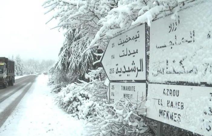 La ola de frío continúa en Marruecos y las nevadas a la orden del día