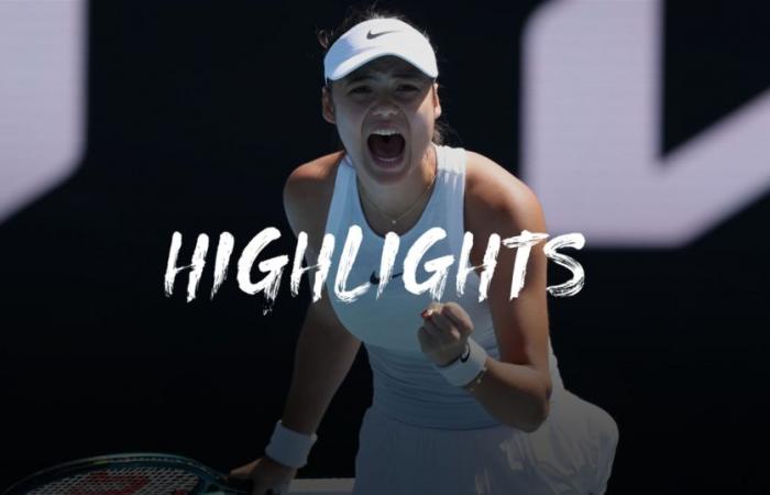 Emma Raducanu – Amanda Anisimova – Resumen del partido – Abierto de Australia – Vídeo de tenis