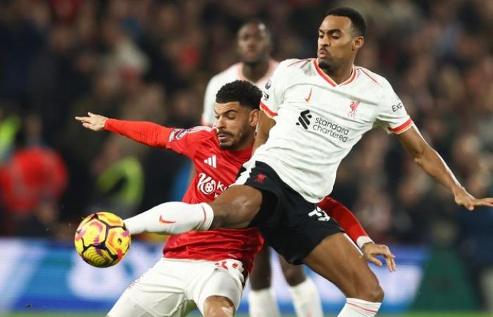 Nottingham Forest 1-1 Liverpool: Diogo Jota empató con el primer toque pero el gol de Chris Wood lleva a Forest segundo