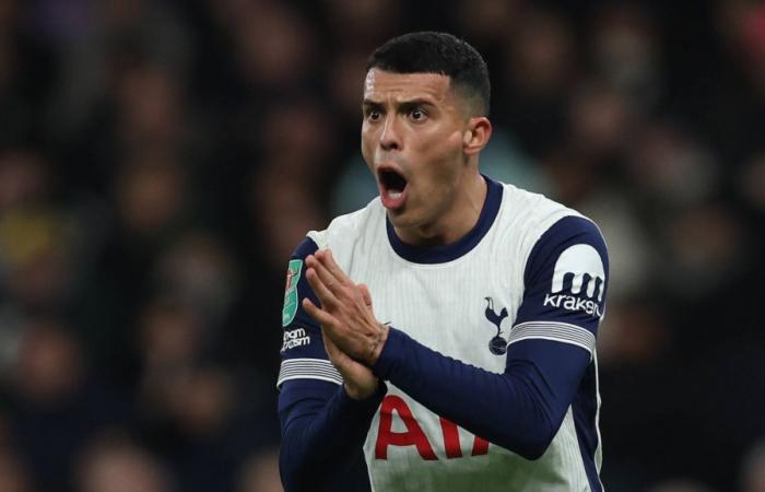 Pedro Porro humillado cuando la estrella del Arsenal hace ‘lío’ al hombre del Tottenham en la primera mitad