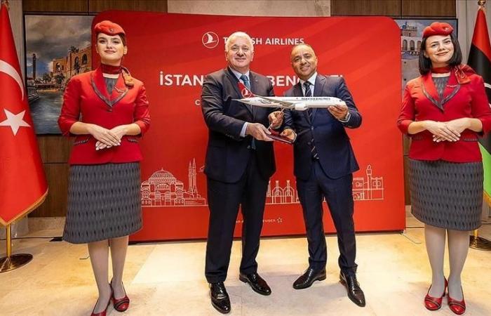 Turkish Airlines reanudó sus rutas Estambul-Bengasi después de 10 años de cierre