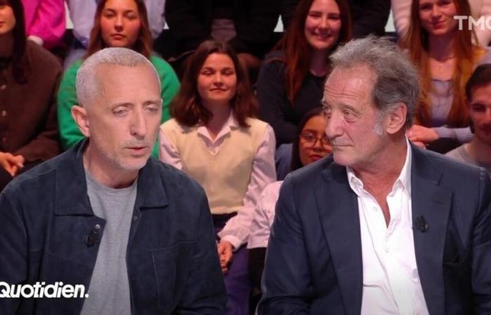 Gad Elmaleh inmoviliza a Vincent Lindon en Quotidien, y por una buena razón…