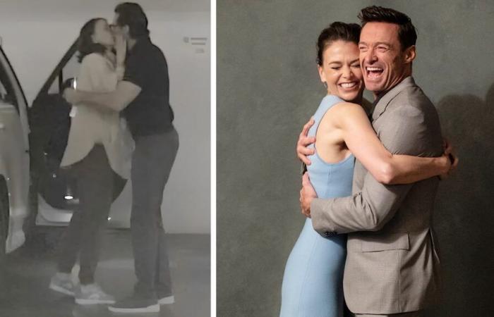 Hugh Jackman y Sutton Foster fueron captados besándose