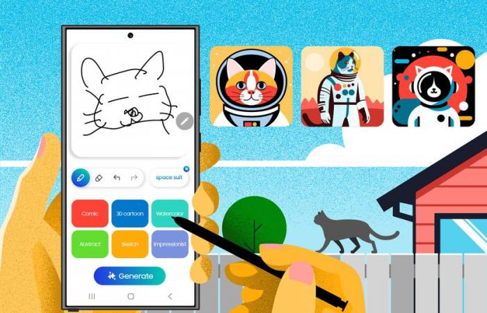 Samsung anuncia la función mejorada de Sketch to Image para Galaxy S25