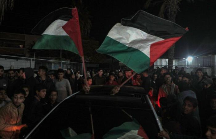 la esperanza y la alegría de estos palestinos que celebran el acuerdo de alto el fuego entre Israel y Hamás