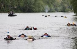 Val-d’Oise: un centenar de nadadores descendieron el Oise