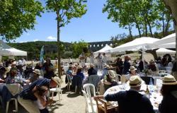 En el Pont du Gard, 380 invitados se reunieron para apreciar el talento gastronómico de los grandes chefs del Gard
