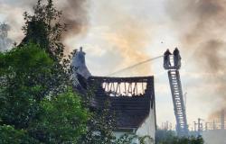 Una casa okupa completamente destruida por un incendio en Oise