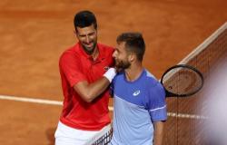 Corentin Moutet fue duramente derrotado por Novak Djokovic en segunda ronda en Roma