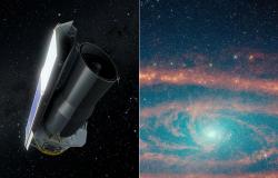 El telescopio espacial Spitzer de la NASA captura el polvo que fluye hacia el agujero negro supermasivo de Andrómeda