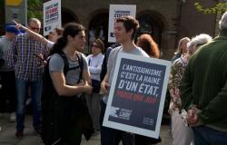 “Los valores de la ULB son despreciados”: unas 500 personas se reunieron frente a la ULB para denunciar el antisemitismo
